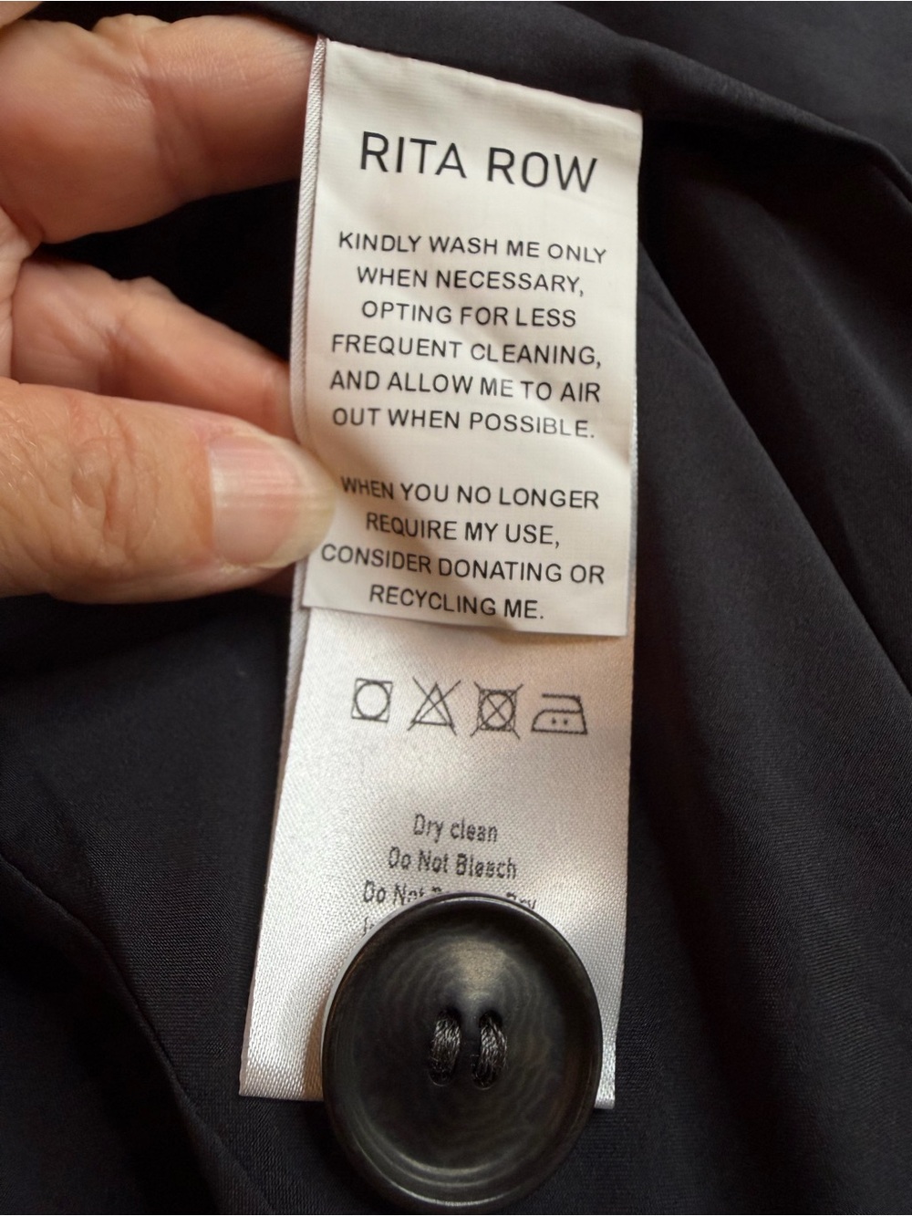 Rita Row Noufonts Longline Coat | Dark Grey | Size M - Picture 8 of 13